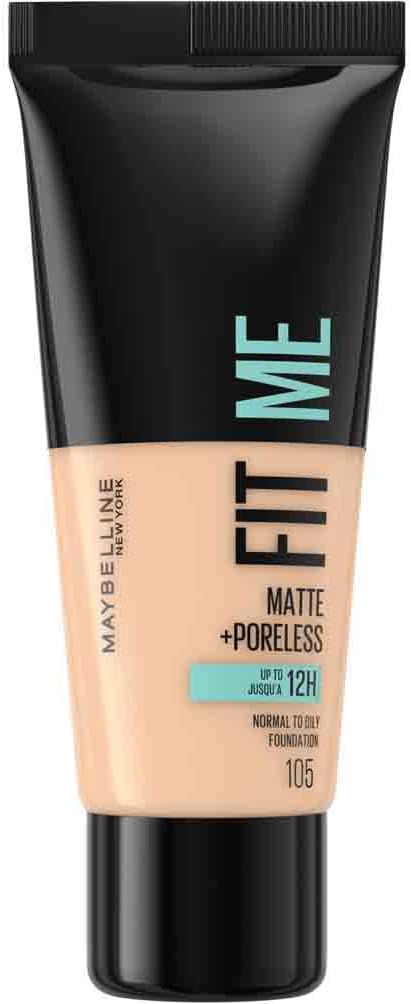 Maybelline New York Fit Me Matte Poreless Foundation - 105 Natural Ivory thumbnail 1