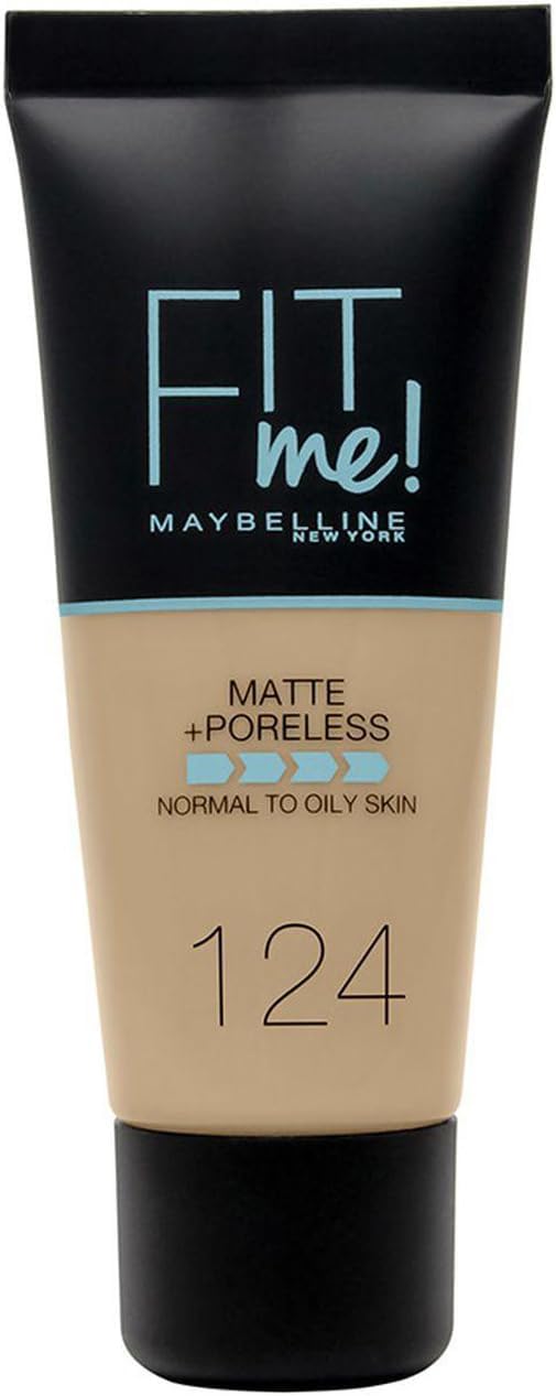 Maybelline New York Fit Me Matte Poreless Foundation - 124 Soft Sand thumbnail 1