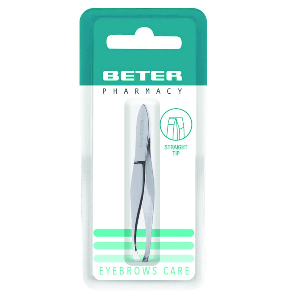 Beter Stainless Steel Straight Tip Tweezers 24001 thumbnail 3