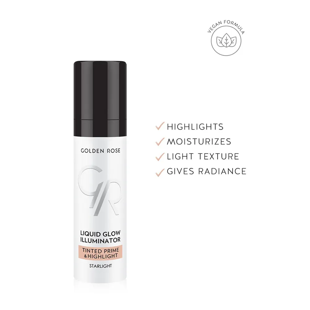 Golden Rose Liquid Glow Illuminator Tinted Prime & Highlight thumbnail 4
