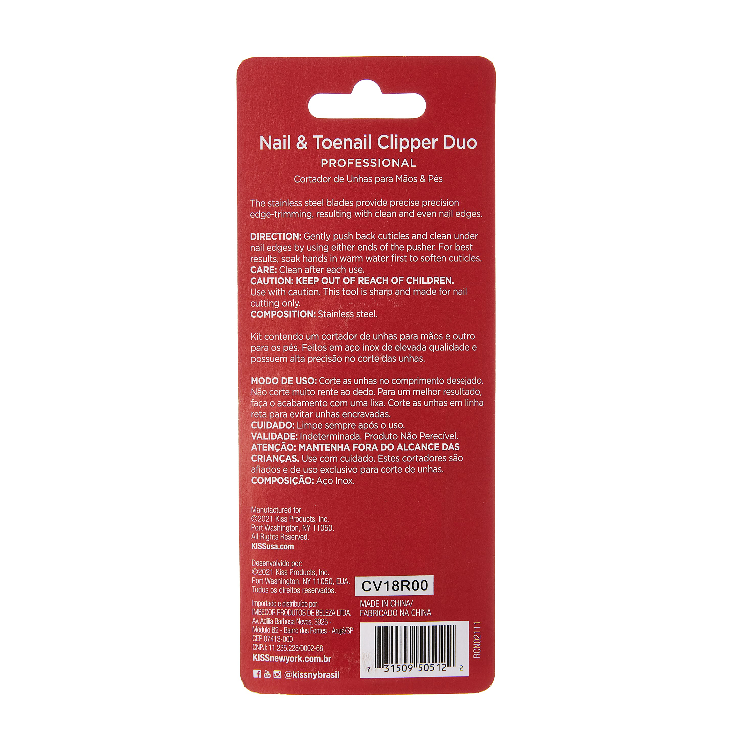 Kiss Nail & Toenail Clipper Duo RCN02 - 2 Pcs thumbnail 4