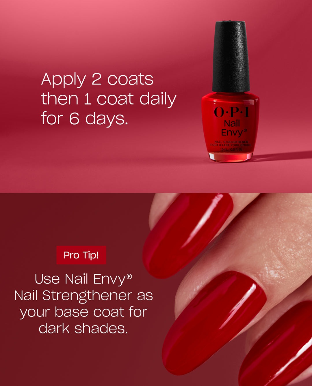 O.P.I Nail Envy Big Apple Red Nail Strengthener -  Apple Red thumbnail 3