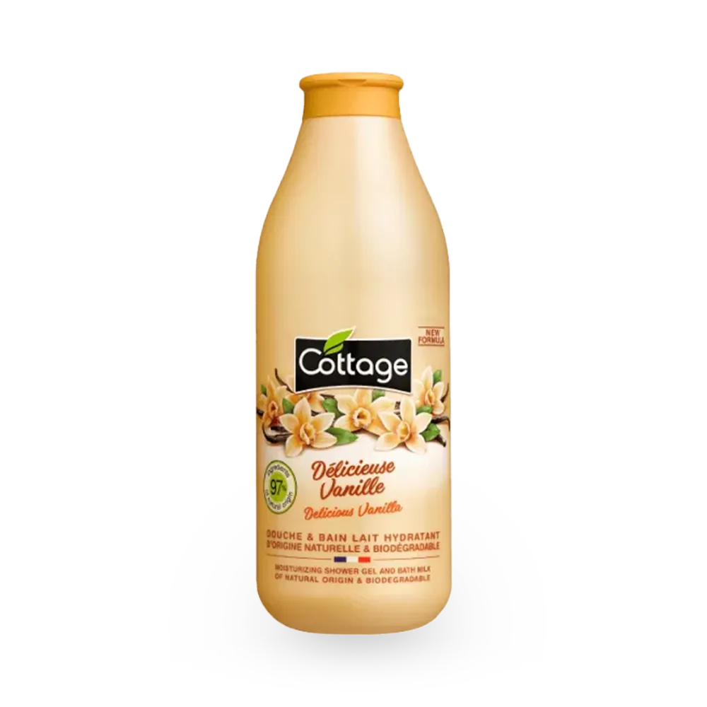 Cottage Delicious Vanilla Moisturizing Shower Gel and Bath Milk - 750 ml thumbnail 1