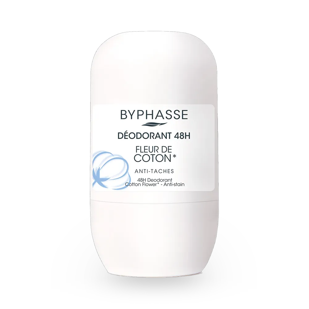 Byphasse 48H Cotton Flower Deodorant Roll-On - 50 ml (50 ml) thumbnail 1