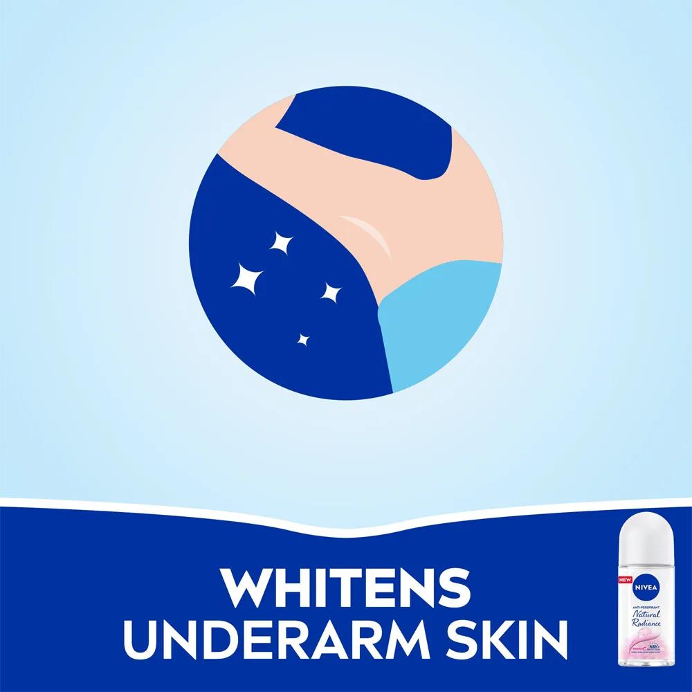 Nivea Natural Fairness Deodorant Roll-On - 50 ml thumbnail 5