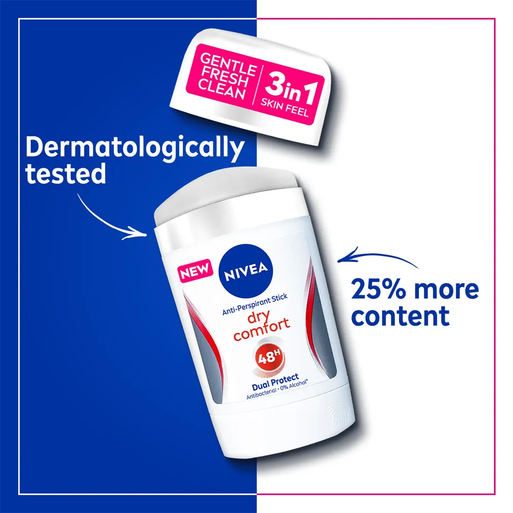 Nivea Dry Comfort Deodorant Stick - 50 ml thumbnail 6