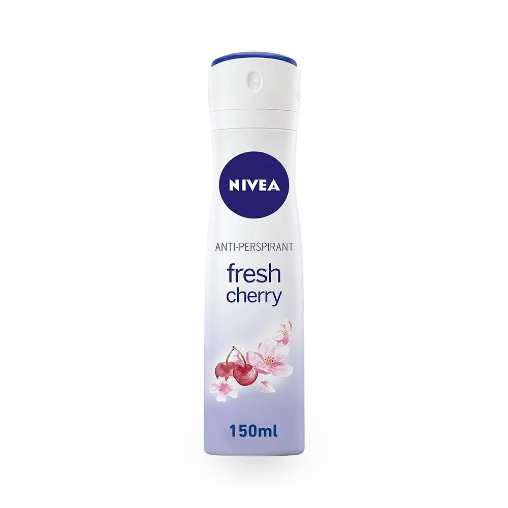 Nivea Fresh Cherry Antiperspirant Deodorant Spray - 150 ml thumbnail 1