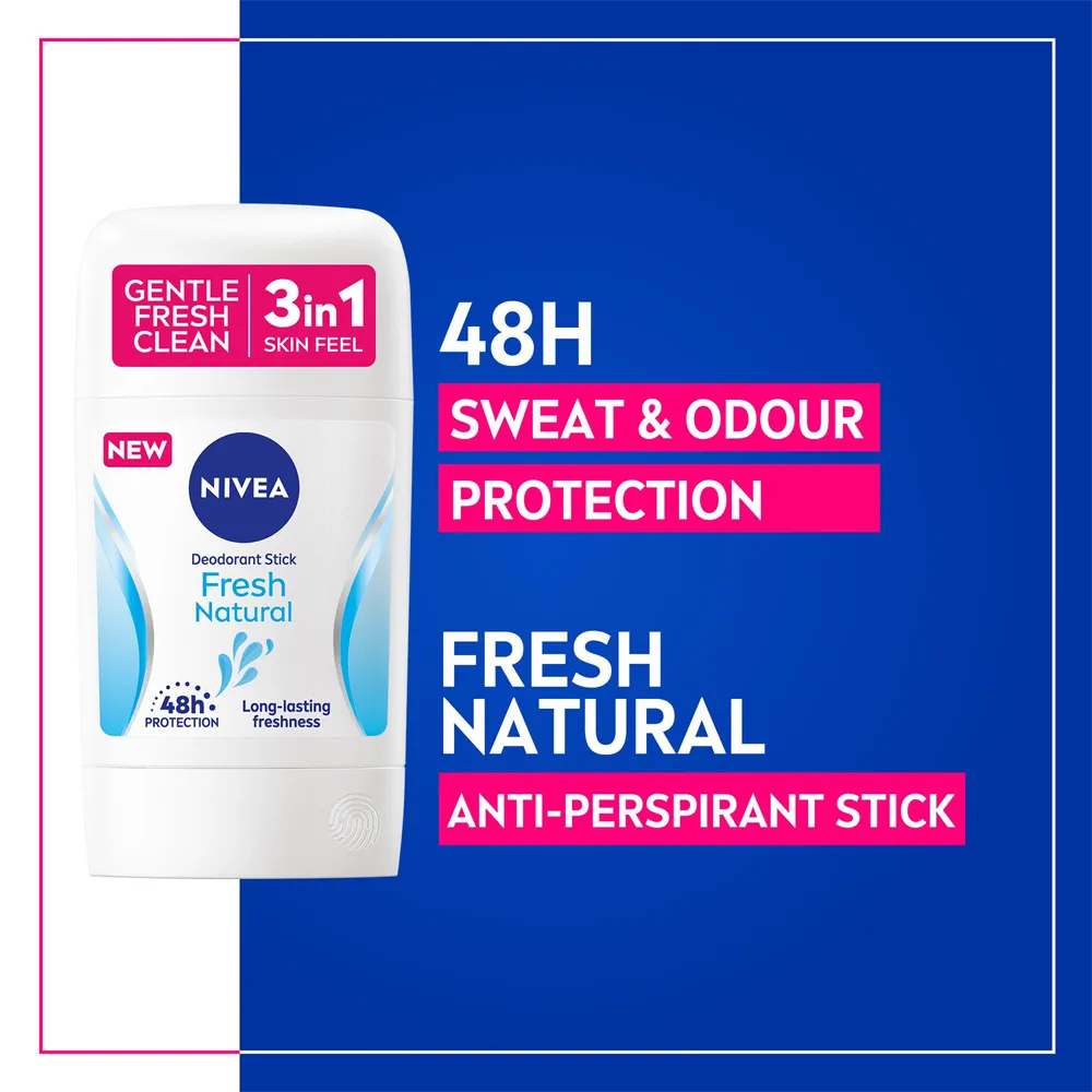 Nivea Fresh Natural Deodorant Stick - 50 ml thumbnail 2