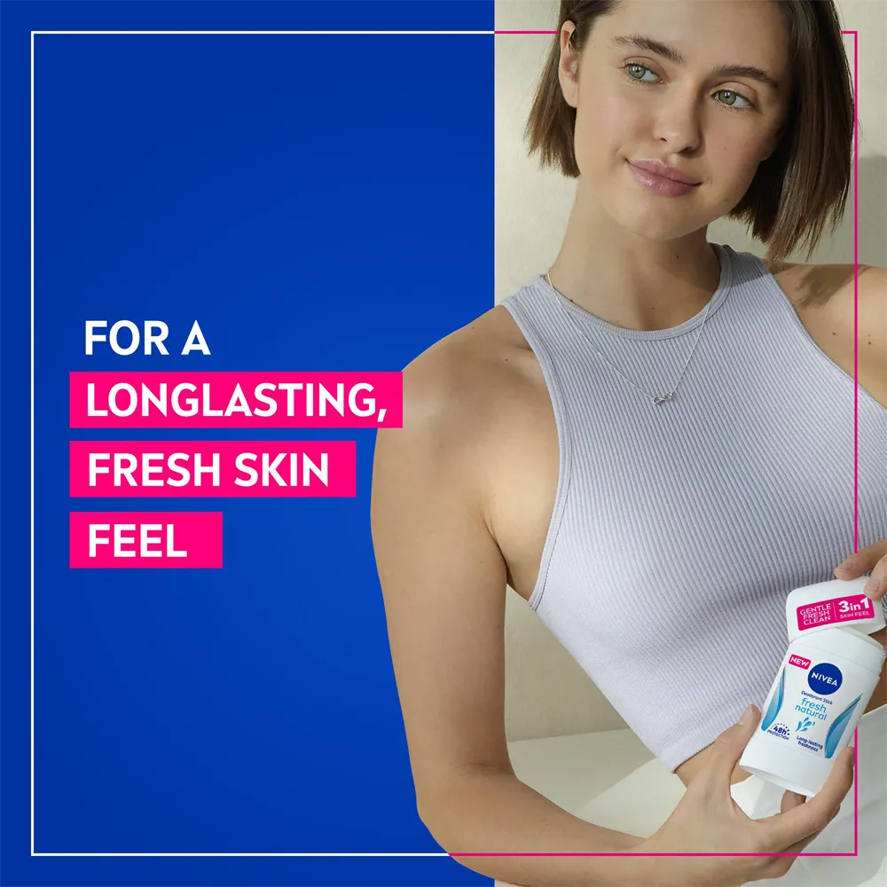 Nivea Fresh Natural Deodorant Stick - 50 ml thumbnail 3
