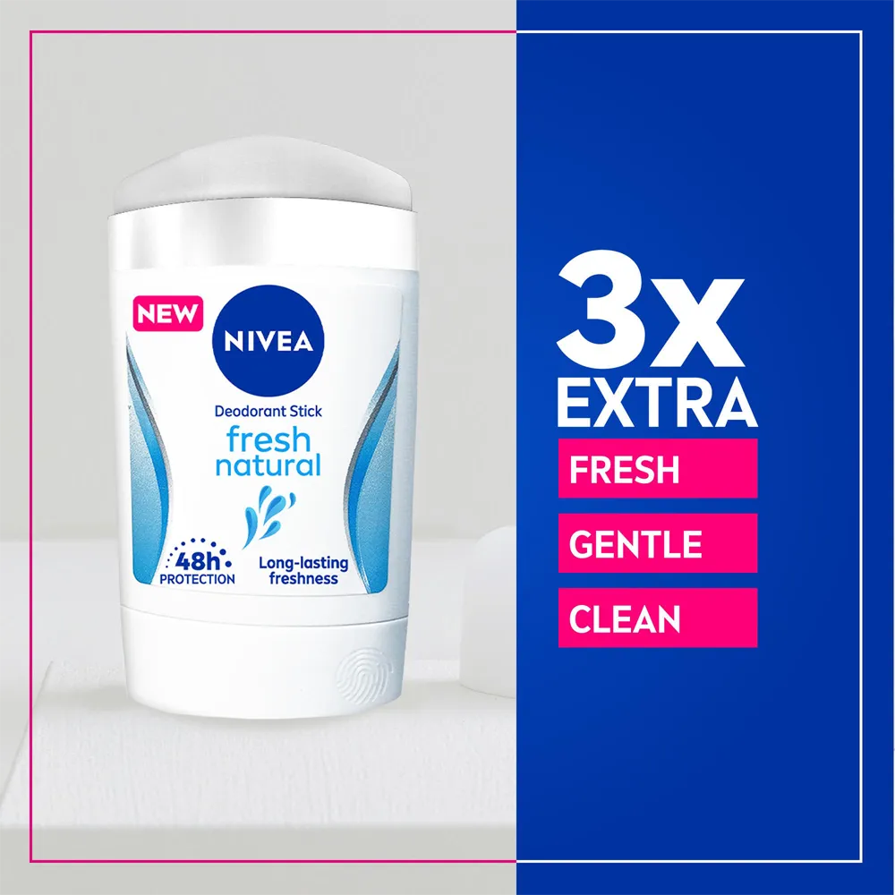Nivea Fresh Natural Deodorant Stick - 50 ml thumbnail 4