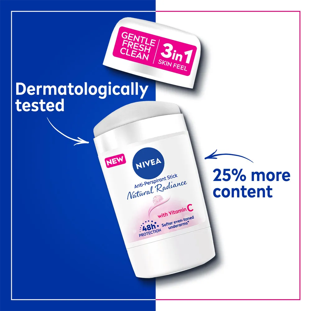 Nivea Natural Radiance Deodorant Stick - 50 ml thumbnail 6