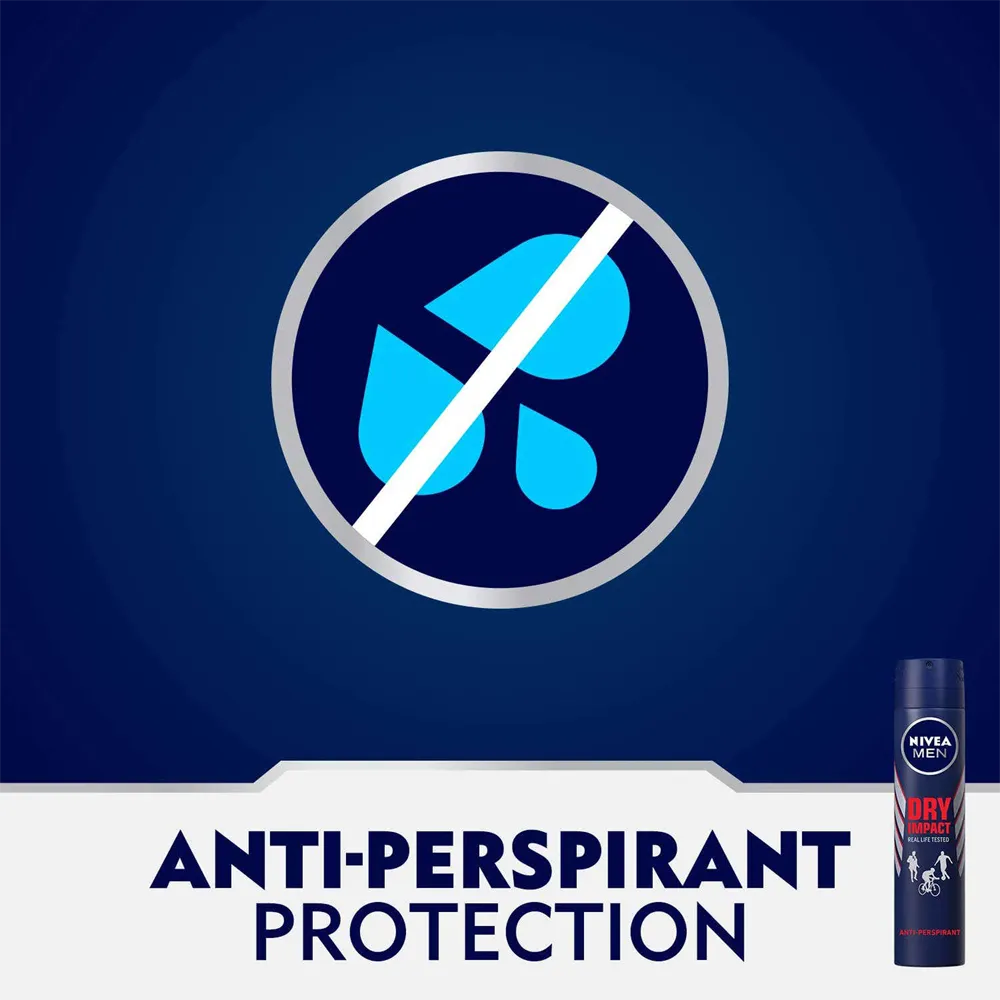 Nivea Dry Impact Aerosol Deodorant Spray - 200 ml thumbnail 3