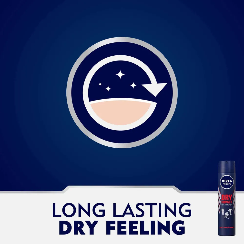 Nivea Dry Impact Aerosol Deodorant Spray - 200 ml thumbnail 4
