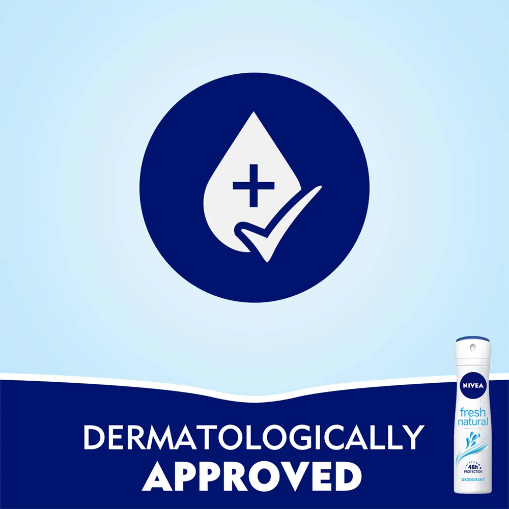 Nivea Fresh Natural Deodorant Spray - 150 ml thumbnail 5