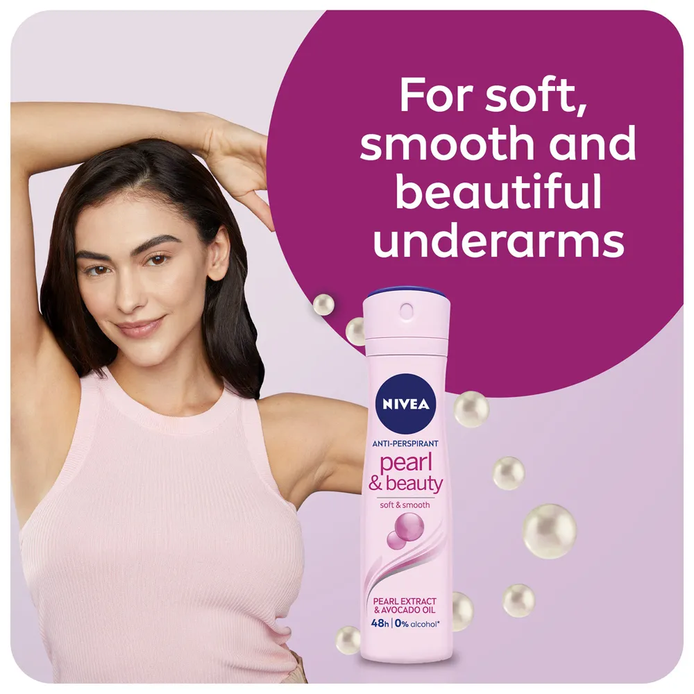 Nivea Pearl & Beauty Deodorant Spray - 200 ml thumbnail 2