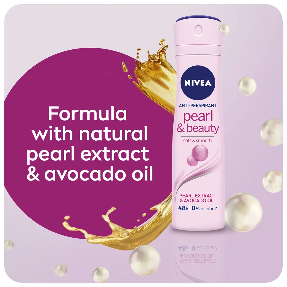 Nivea Pearl & Beauty Deodorant Spray - 200 ml thumbnail 4