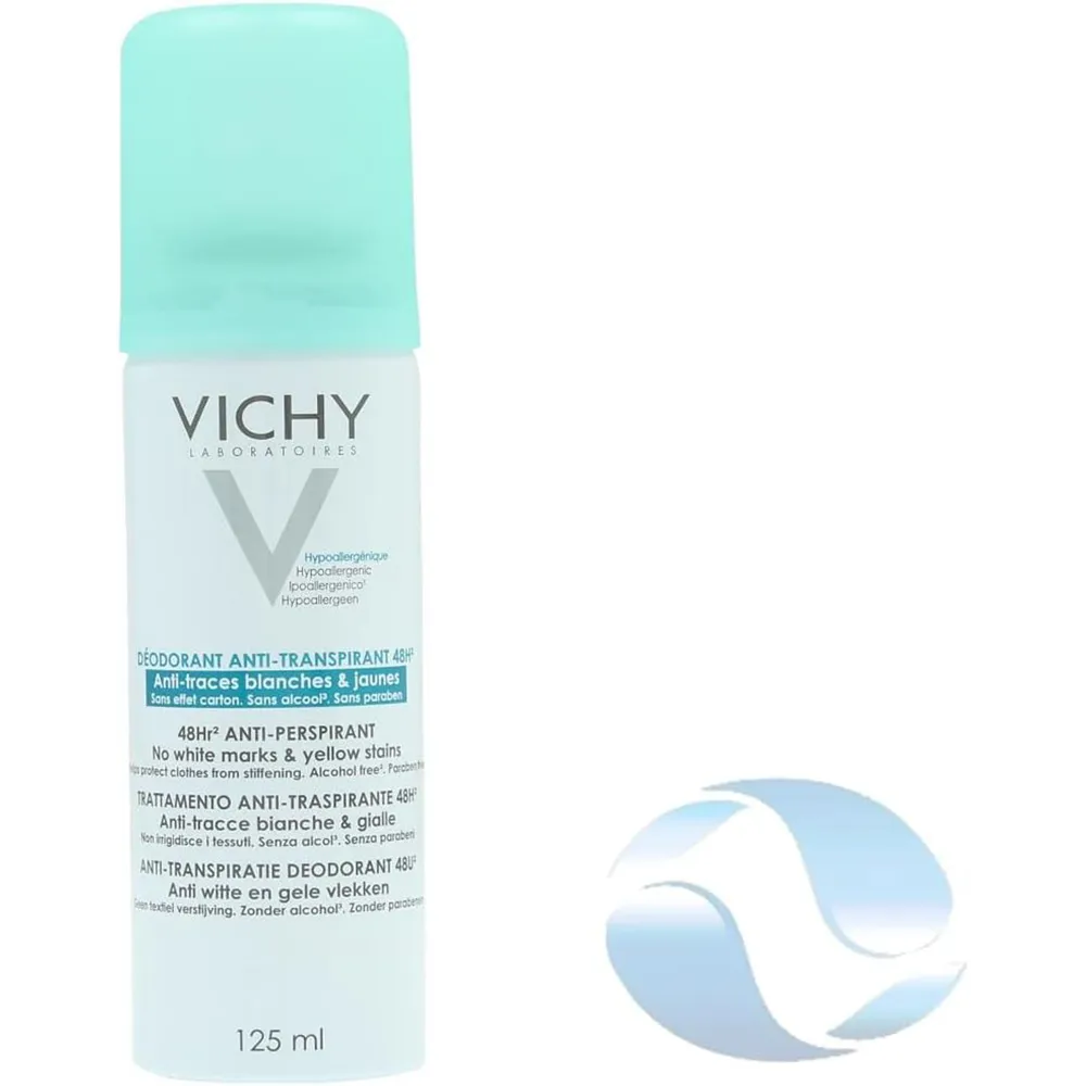 Vichy 48HR No Marks Aerosol Anti-perspirant Deodorant Spray - 125 ml thumbnail 2