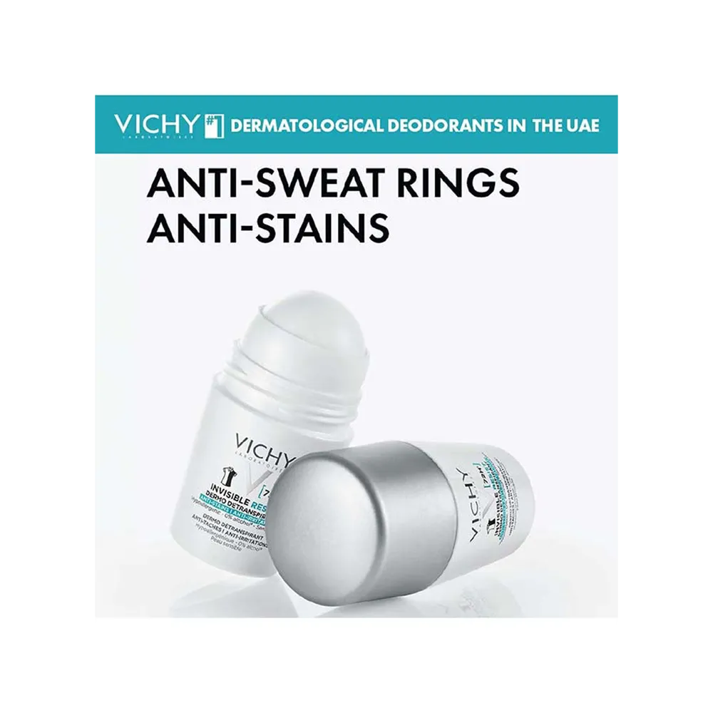 Vichy 72HR Invisible Resist Anti-perspirant Deodorant Roll-On - 50 ml thumbnail 4