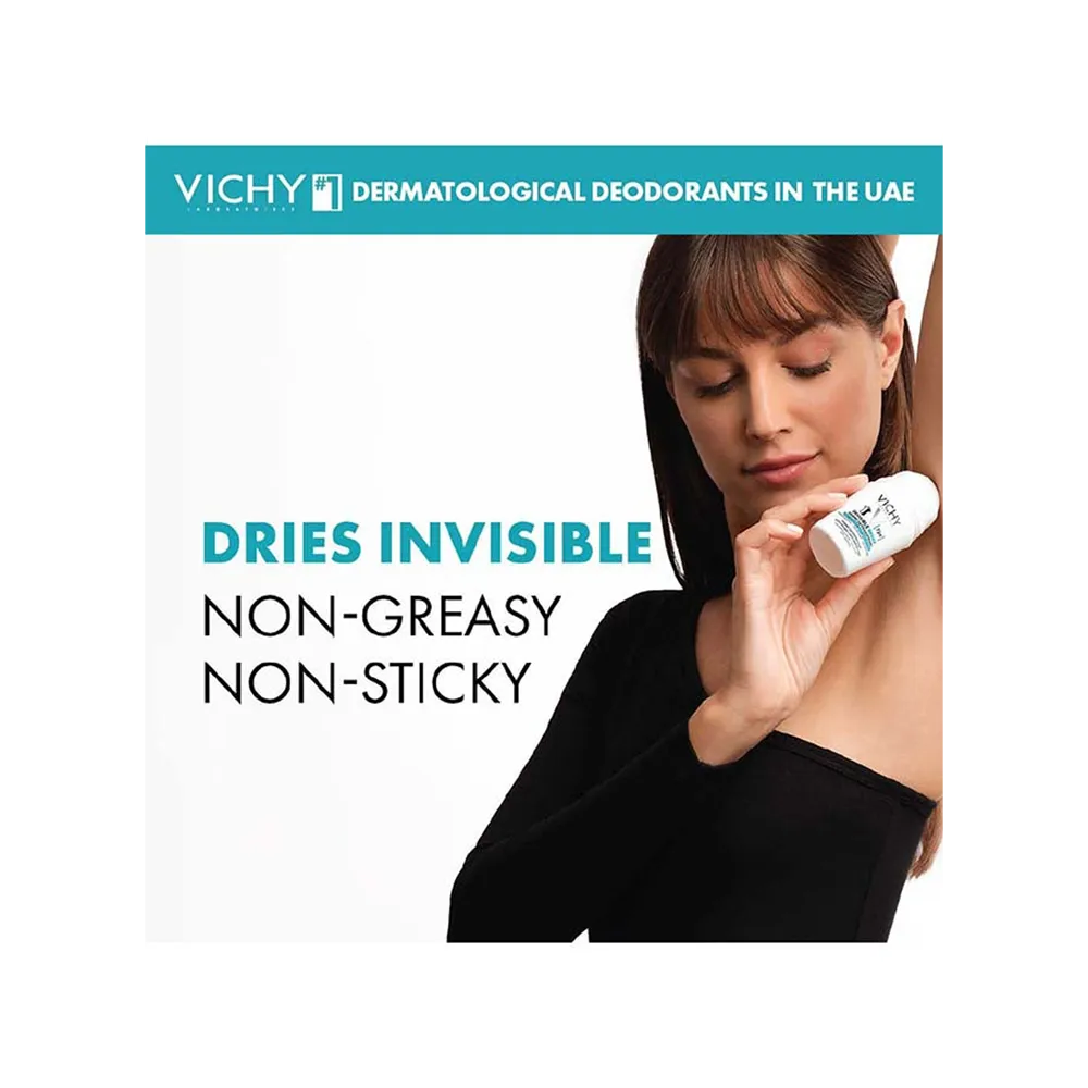 Vichy 72HR Invisible Resist Anti-perspirant Deodorant Roll-On - 50 ml thumbnail 5