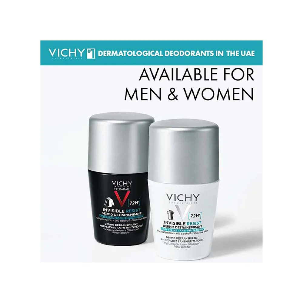 Vichy 72HR Invisible Resist Anti-perspirant Deodorant Roll-On - 50 ml thumbnail 7