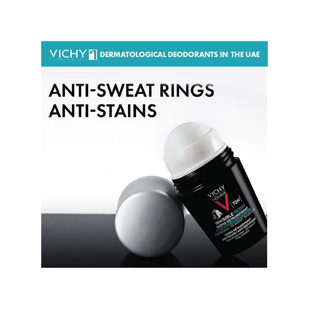 Vichy 72HR Invisible Resist Deodorant Roll-On - 50 ml thumbnail 4