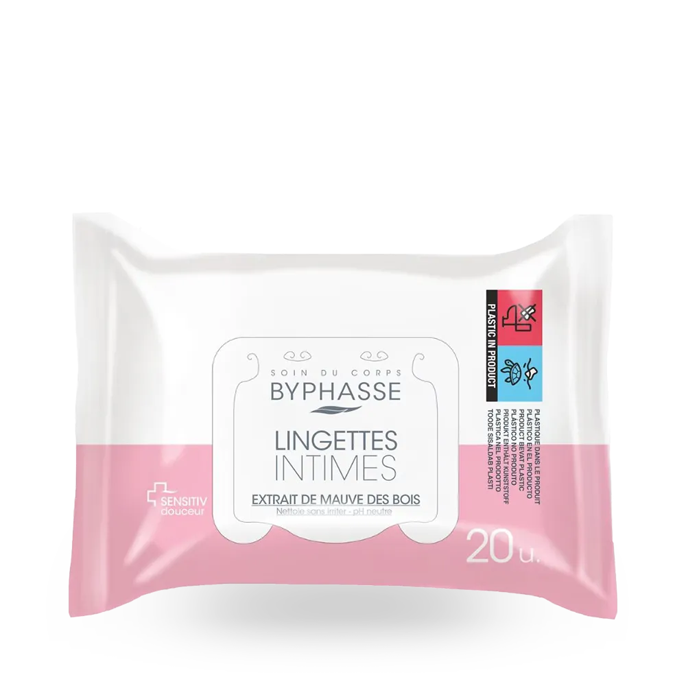 Byphasse Sensitiv Douceur Intimate Wipes - 20pcs thumbnail 1