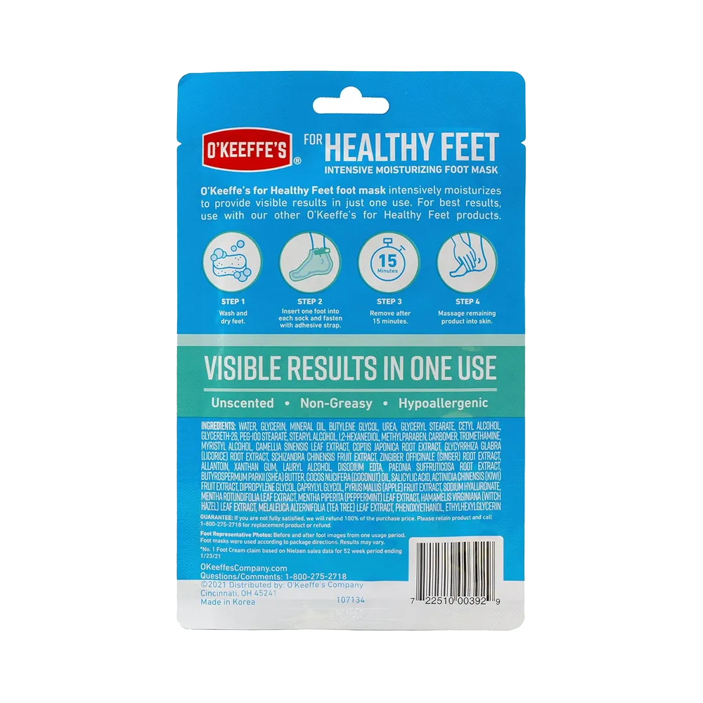 O'Keeffe's Healthy Feet Foot Mask - 1 Pair thumbnail 2