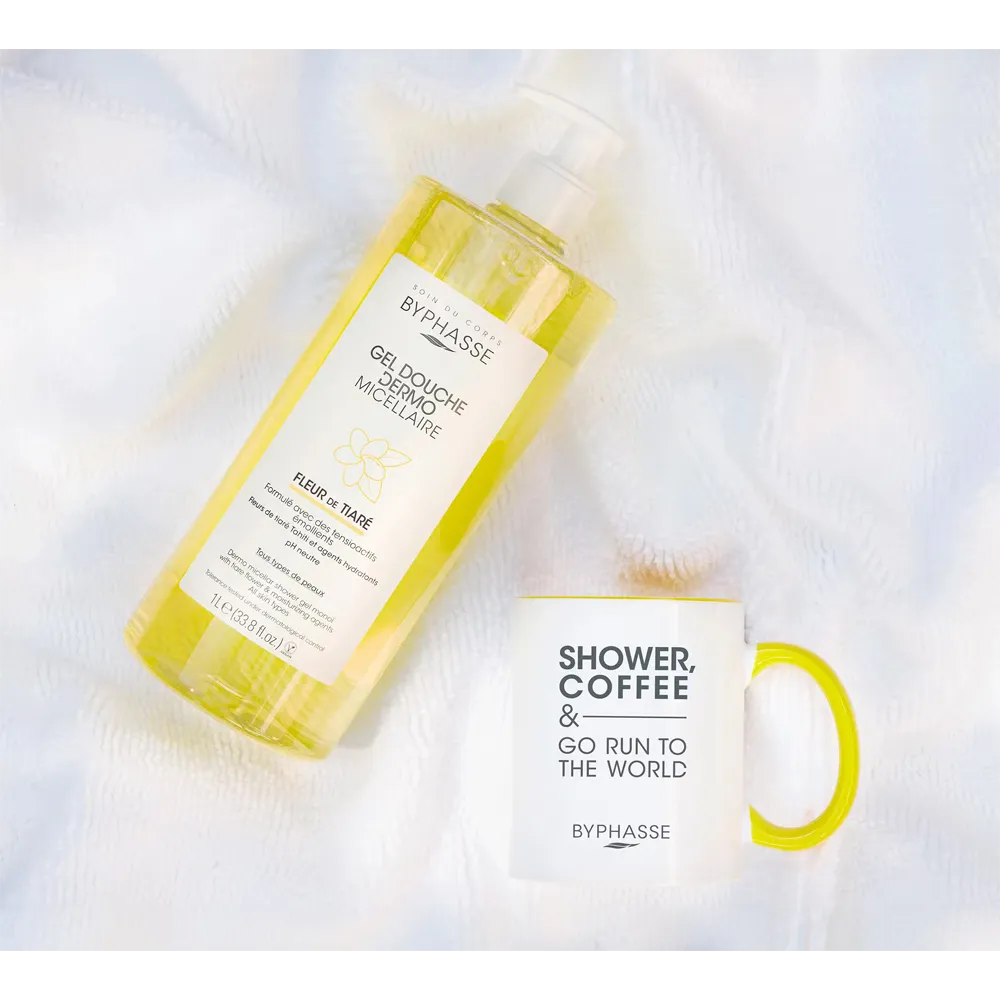 BYPHASSE Dermo Micellar Shower Gel Tiare Flower - 1000 ml thumbnail 3