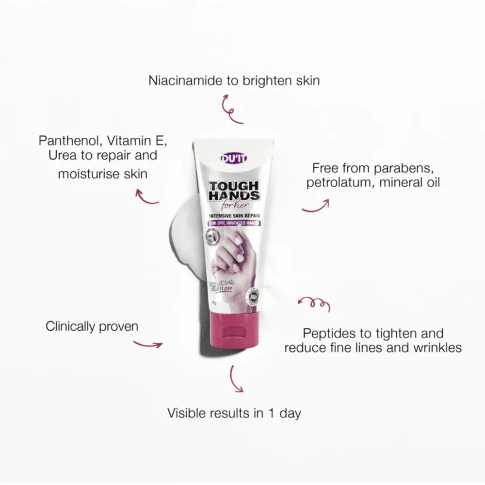 Du’It Tough Hands For Her Intensive Skin Repair Hand Cream - 75 g thumbnail 3