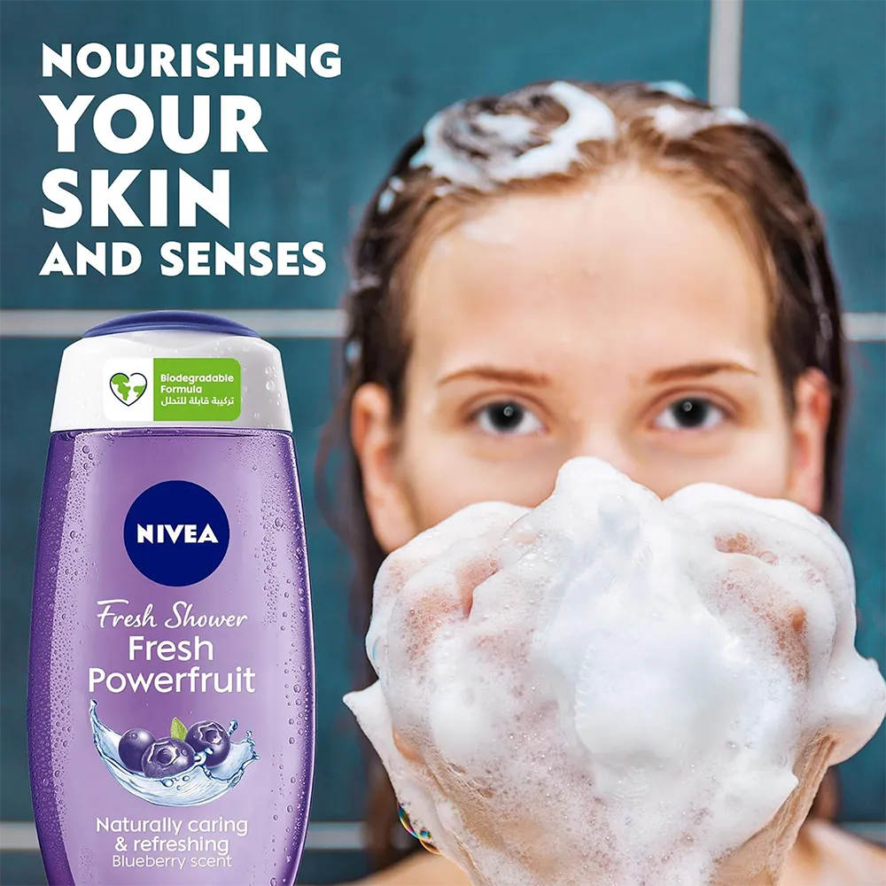 Nivea Fresh Powerfruit Shower Gel - 250 ml thumbnail 2
