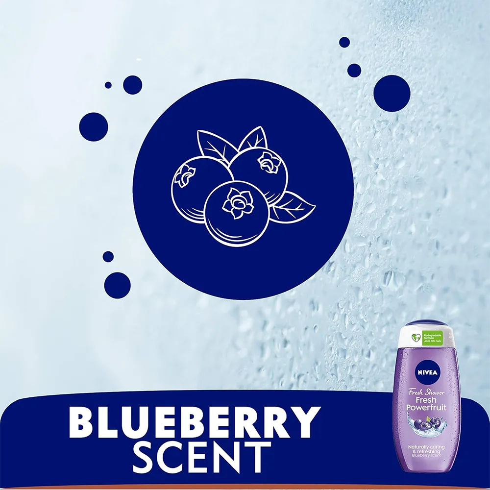 Nivea Fresh Powerfruit Shower Gel - 250 ml thumbnail 3