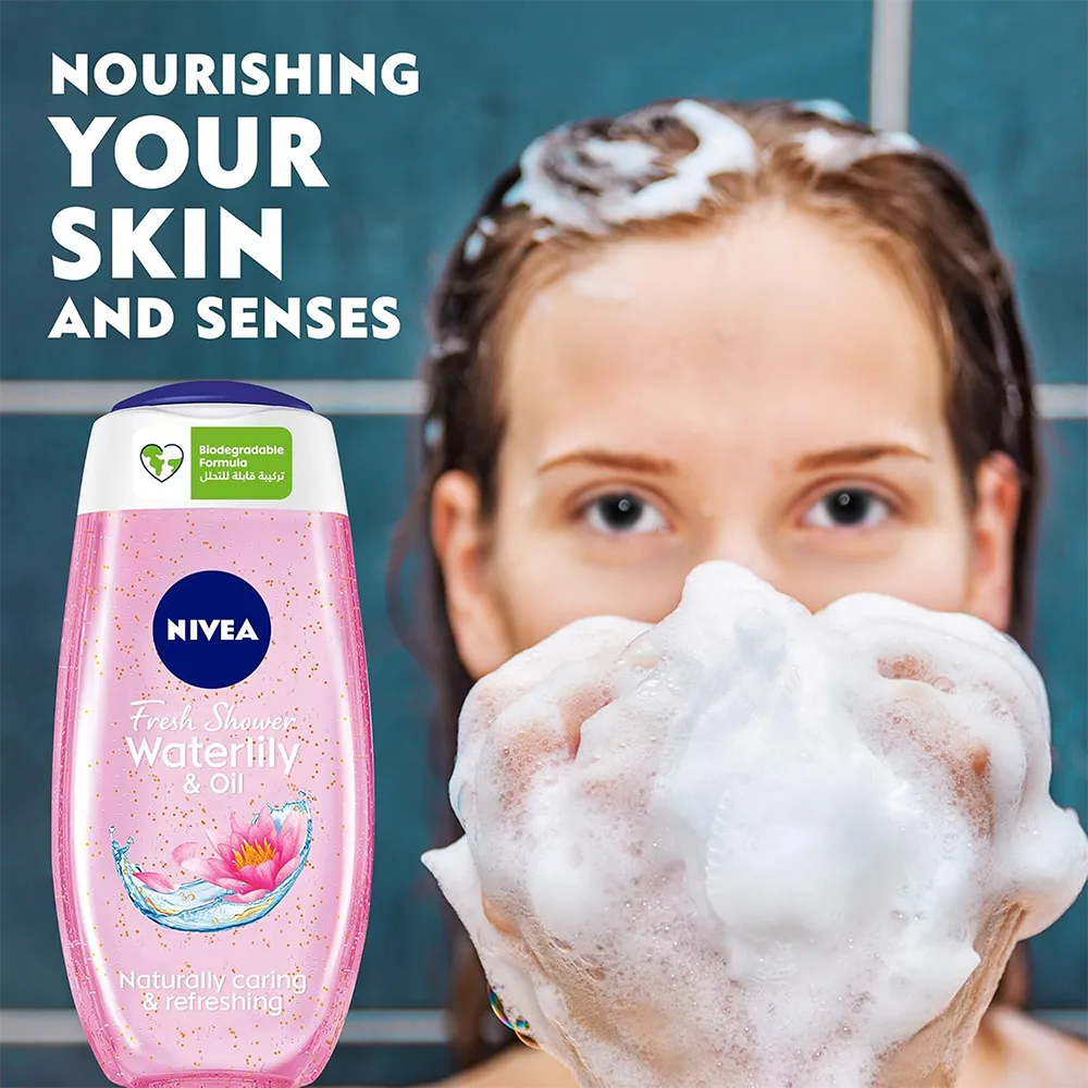 Nivea Fresh Water Lily & Oil Shower Gel - 250 ml thumbnail 2