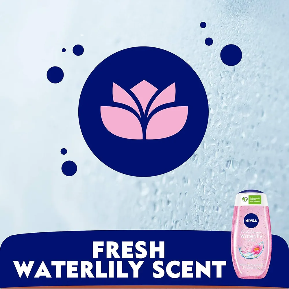 Nivea Fresh Water Lily & Oil Shower Gel - 250 ml thumbnail 3