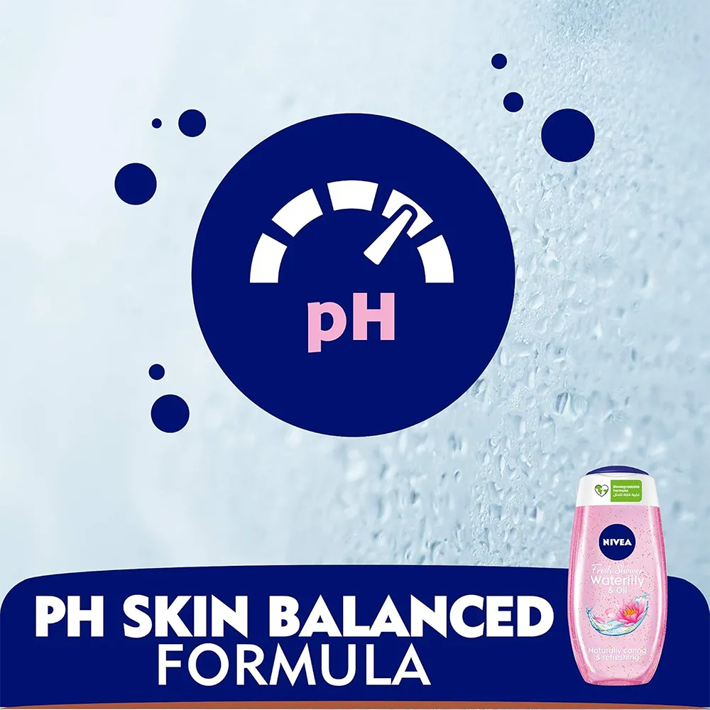 Nivea Fresh Water Lily & Oil Shower Gel - 250 ml thumbnail 4