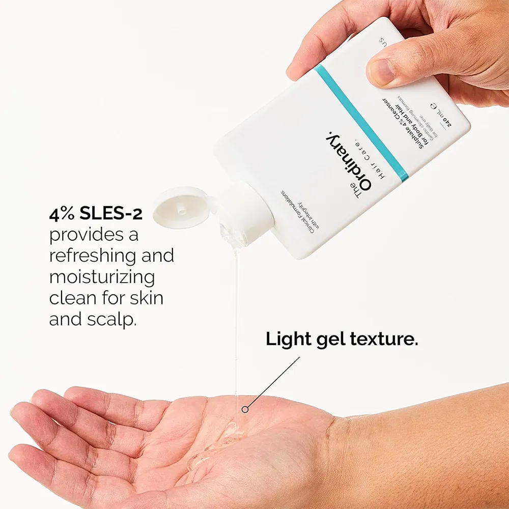 The Ordinary 4% Sulfate Cleanser for Body & Hair - 240 ml thumbnail 3