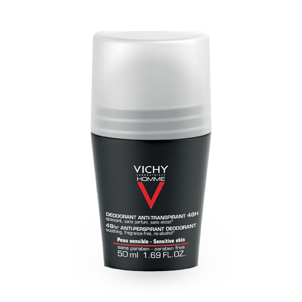 Vichy Homme 48H Anti-Perspirant Deodorant Roll-On - 50 ml thumbnail 1