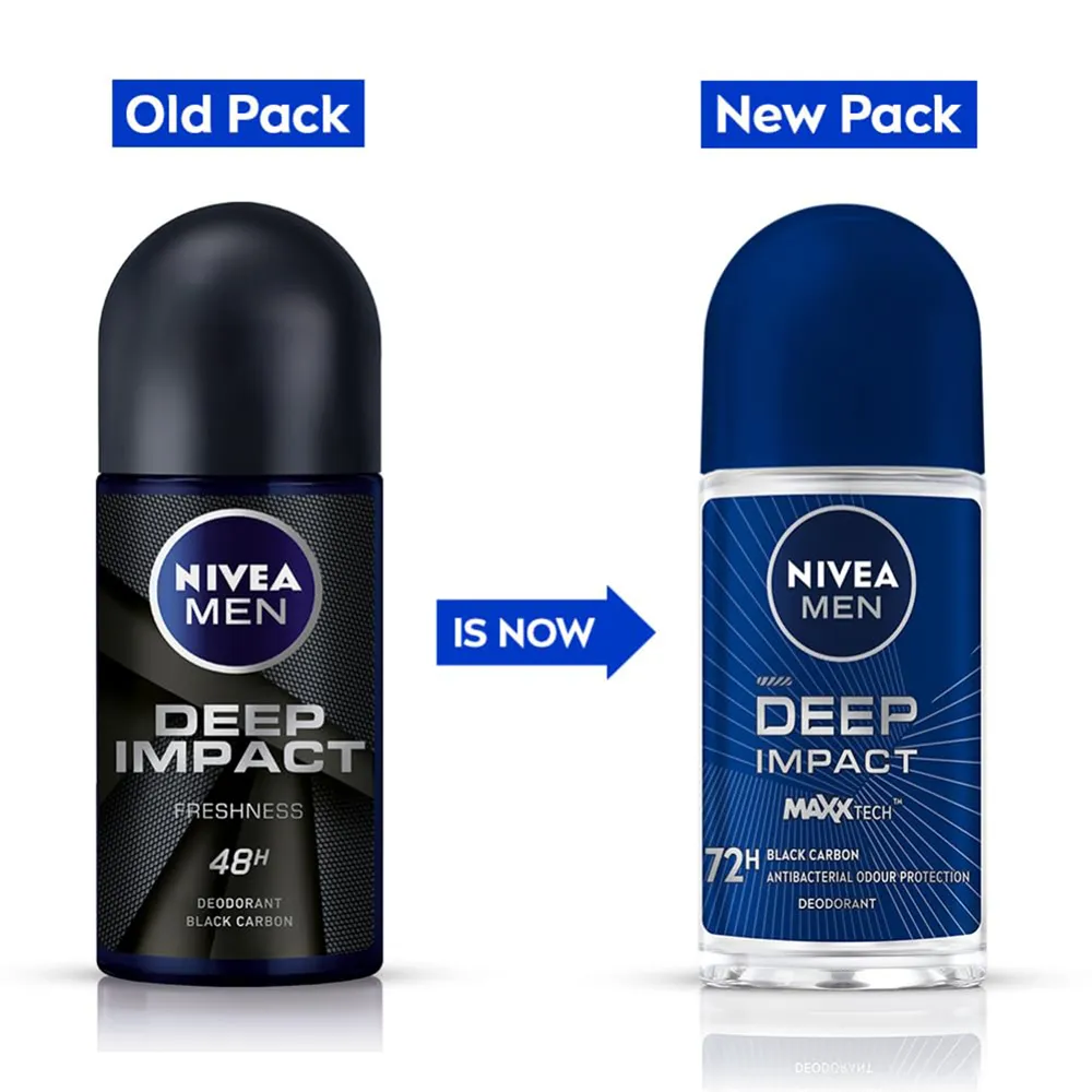 Nivea Men Deep Impact Deo Roll On - 50 ml thumbnail 2