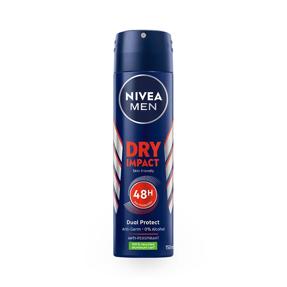 Nivea Men Dry Impact Anti-Perspirant Deodorant Spray - 150 ml thumbnail 1