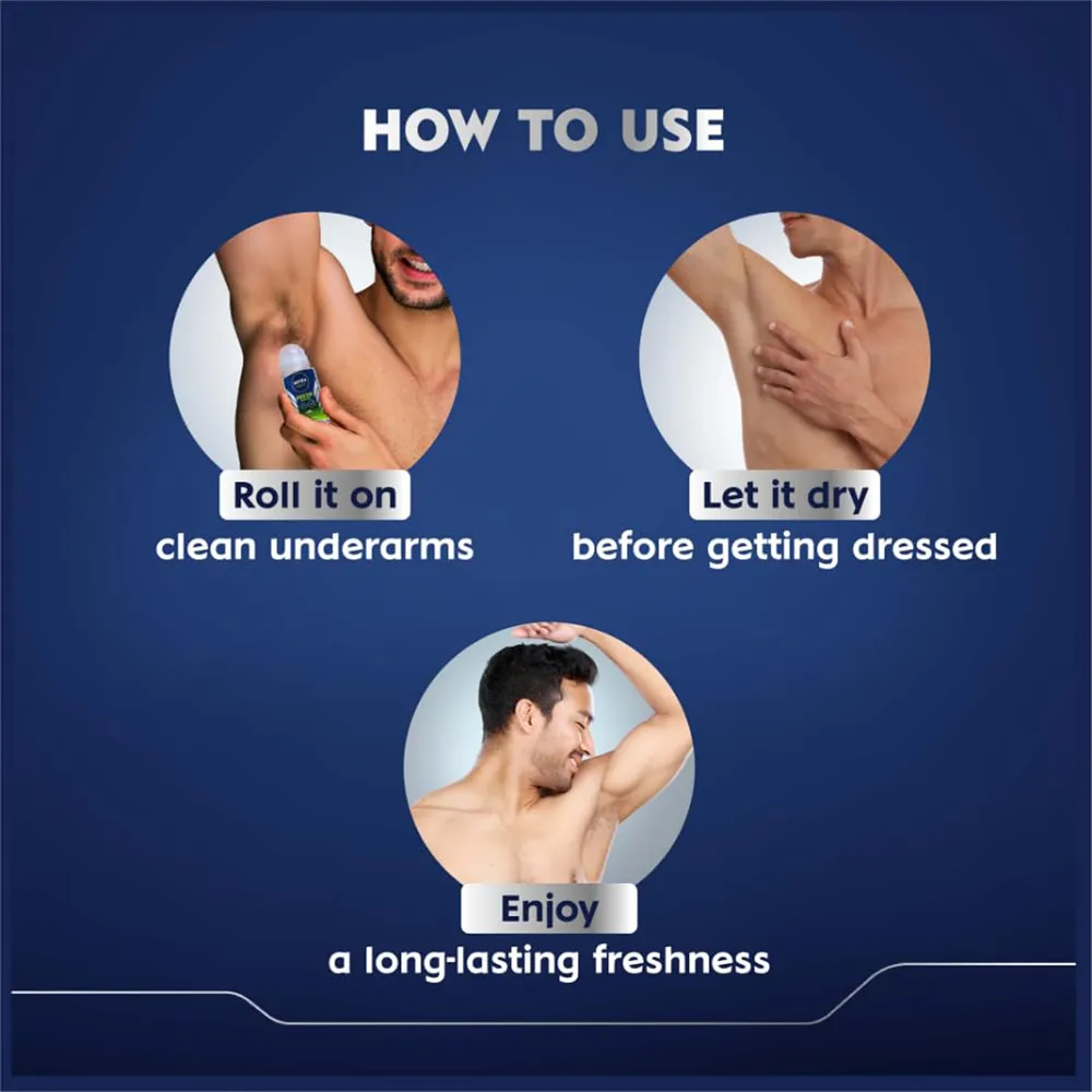 Nivea Men Fresh Power Deodorant Roll On - 50 ml thumbnail 3
