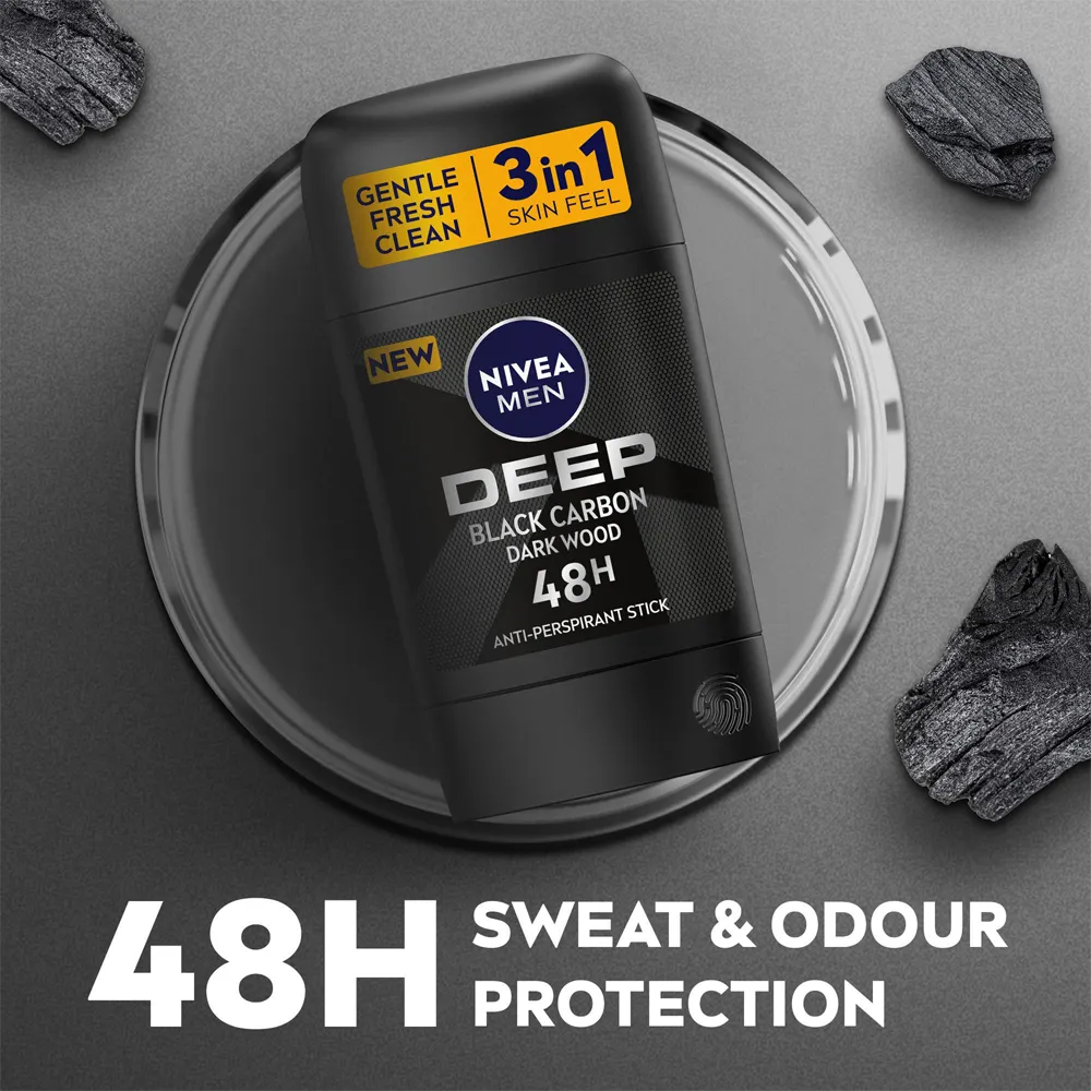 Nivea Men Deep Anti-Perspirant Stick - 50 ml thumbnail 2