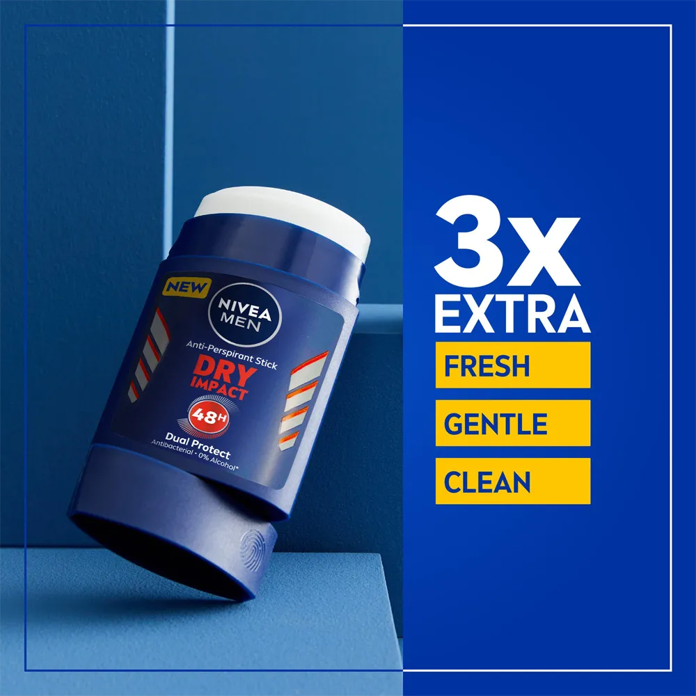 Nivea Men Dry Impact Anti-Perspirant Stick - 50 ml thumbnail 3