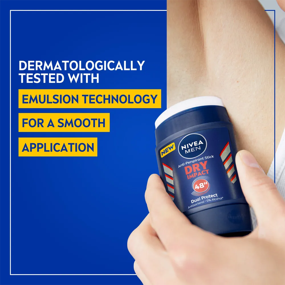 Nivea Men Dry Impact Anti-Perspirant Stick - 50 ml thumbnail 4