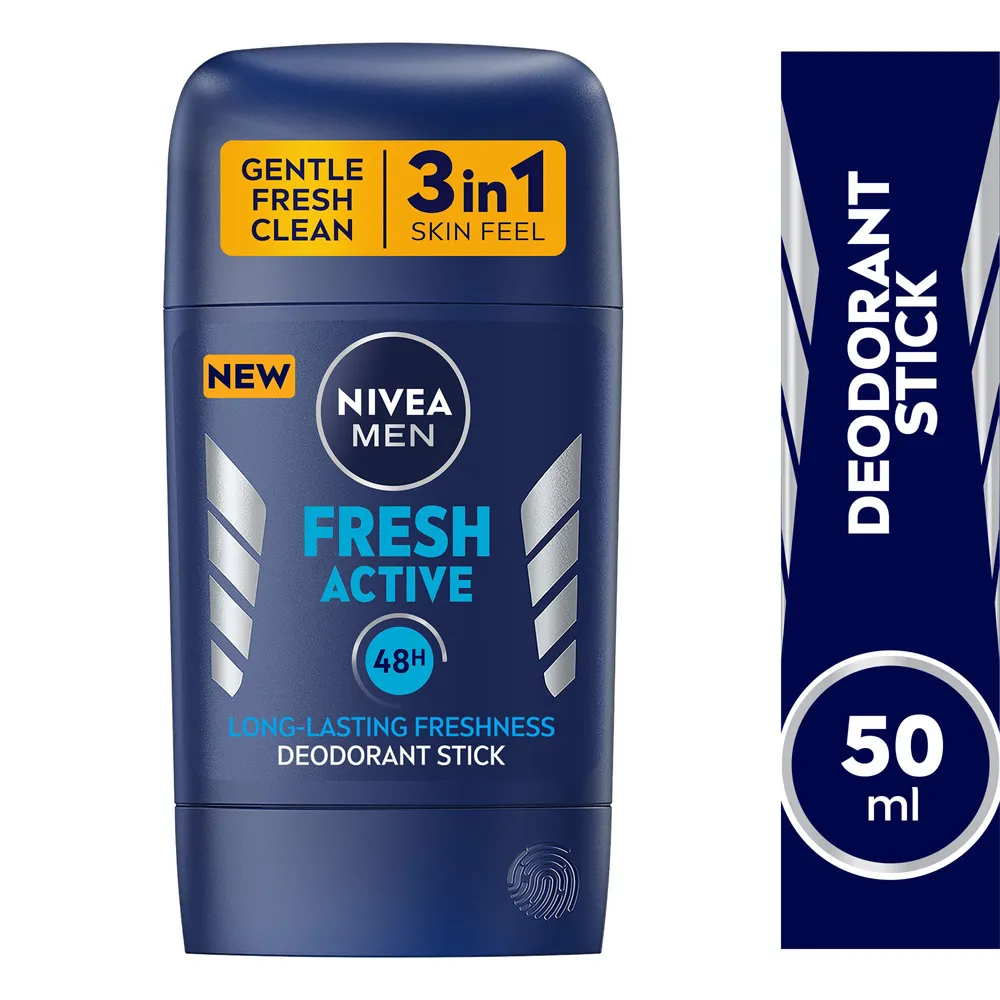 Nivea Men Fresh Active Deo Stick - 50 ml thumbnail 2