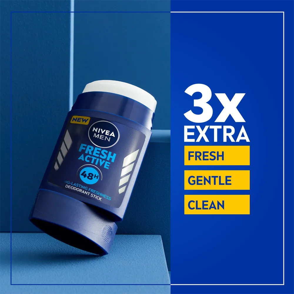 Nivea Men Fresh Active Deo Stick - 50 ml thumbnail 4