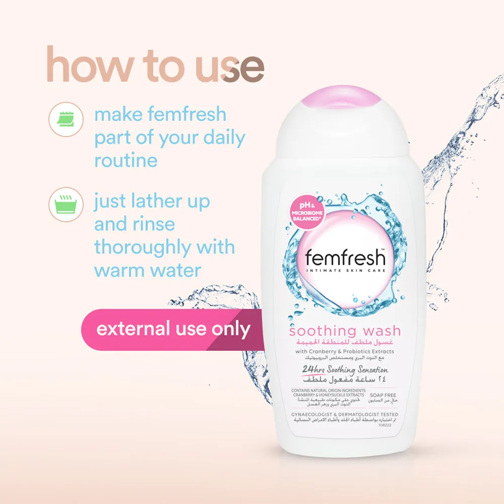 Femfresh Soothing Intimate Wash - 250 ml thumbnail 4