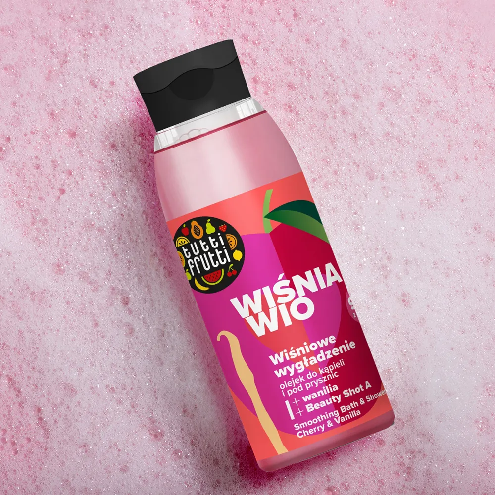 Tutti Frutti Wiśnia Wio Smoothing Bath And Shower Oil - 400 ml thumbnail 2