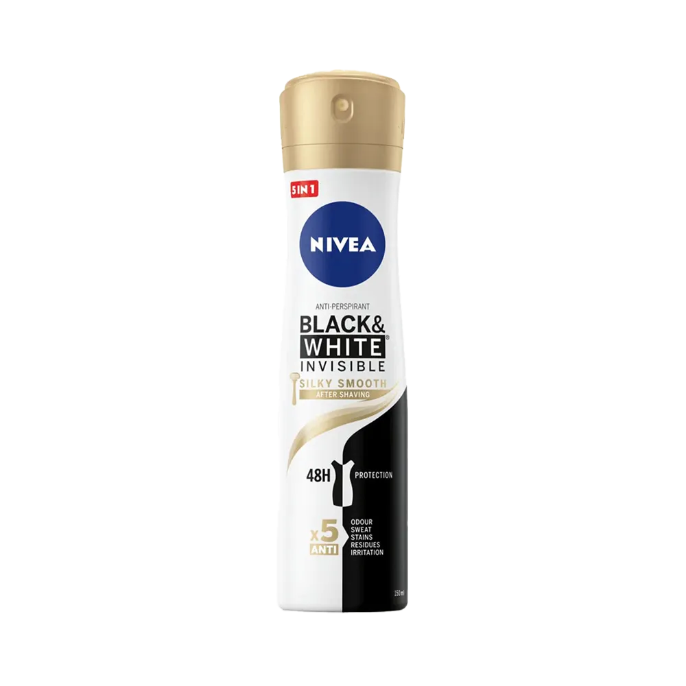 Nivea Black & White Invisible Silky Smooth Spray
 - 150 ml thumbnail 2