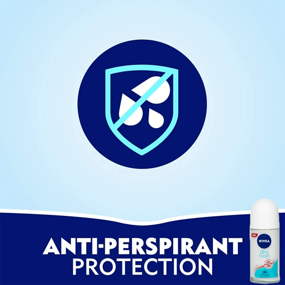 Nivea Dry Fresh Deodorant Roll-On - 50 ml thumbnail 2