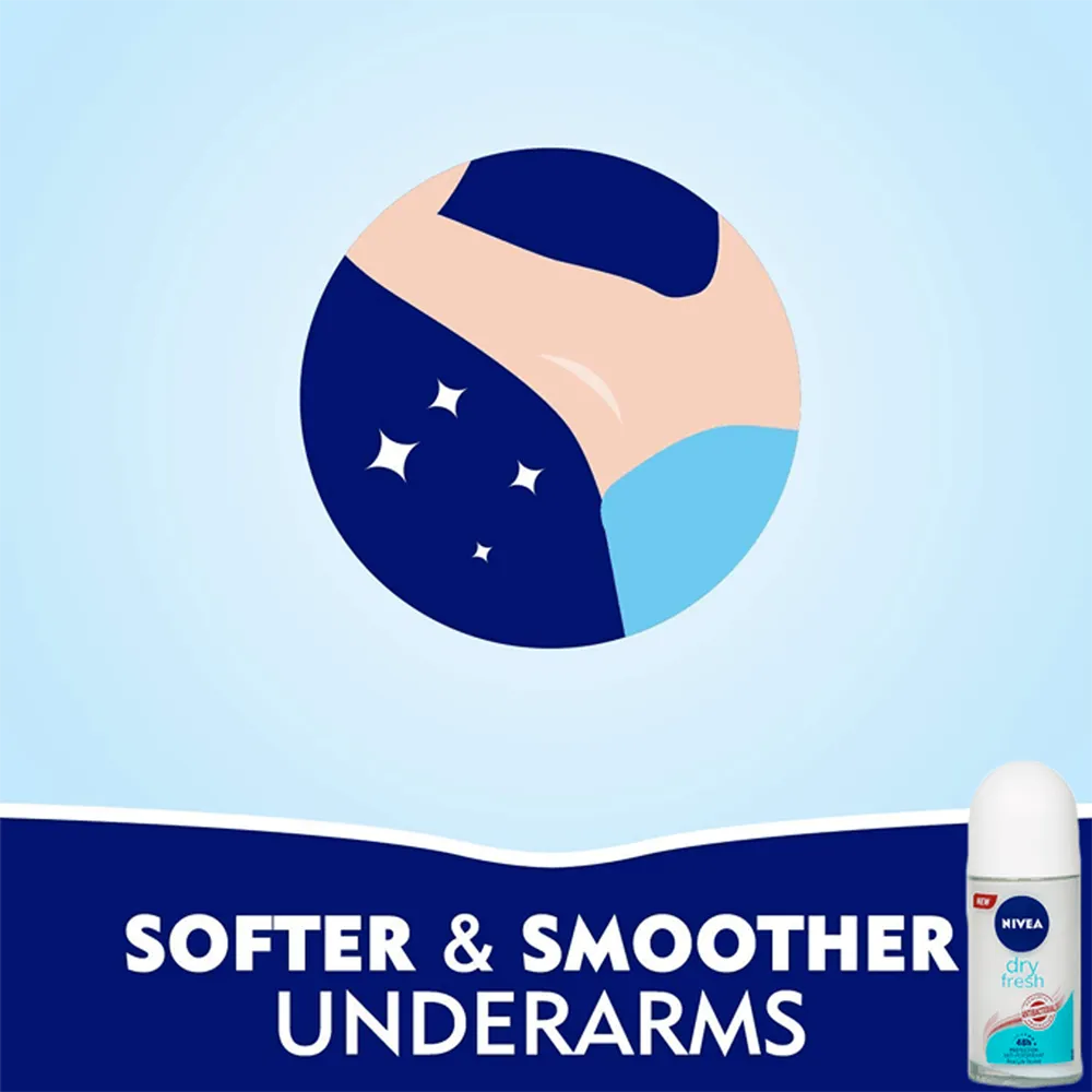 Nivea Dry Fresh Deodorant Roll-On - 50 ml thumbnail 3