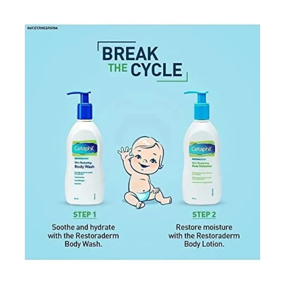 Cetaphil Restoraderm Skin Restoring Body Wash - 295 ml thumbnail 3
